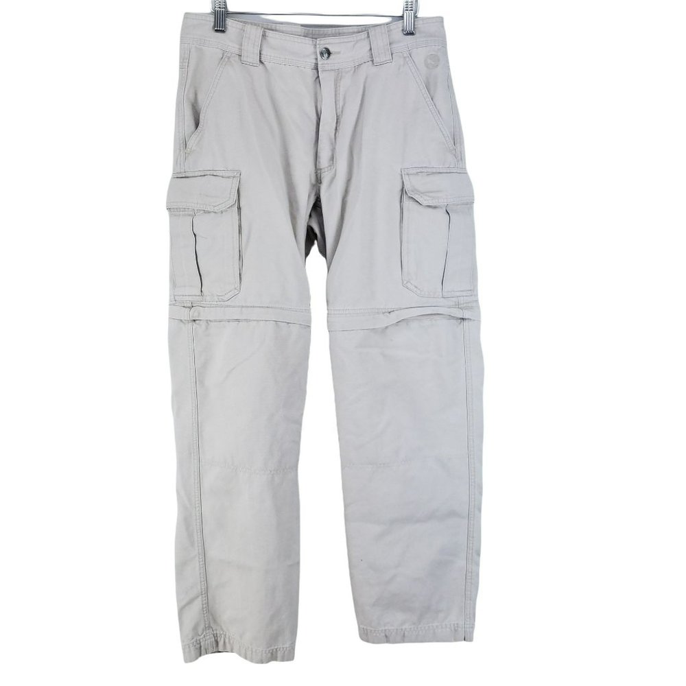 Guide Series Convertible Hiking Pants Men's Size 32x32 Tan Gusseted